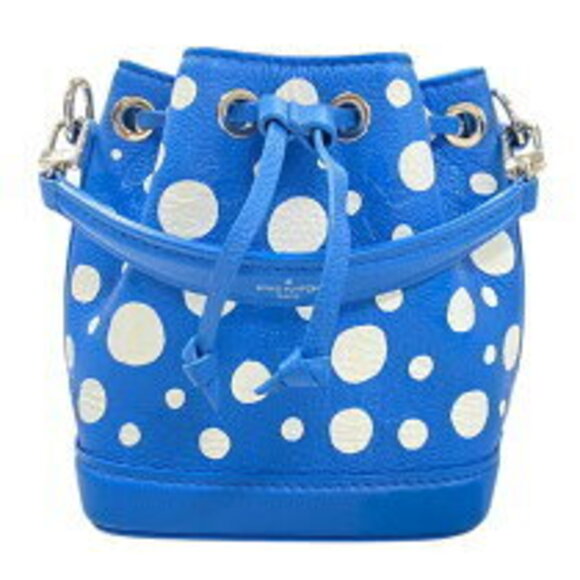 Louis Vuitton Handbags - Louis Vuitton Noe collaboration Yayoi Kusama blue shoulder bag